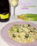 Risotto con zucchine e rucola