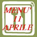 Menù 11 aprile