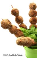 Polpettine di carne al Pesto e Noci