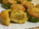 Muffin con uva, noci, aroma al limone e TeaVivre