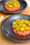 Tartare di salmone affumicato all'arancia