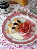 Amaranto con fonduta di parmigiano e gelatina di balsamico