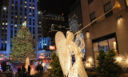 New York. Acceso l'albero a Rockefeller Center