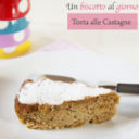 Torta con Farina di Castagne, mele e yogurt