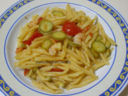 Trofie con Zucchine e Gamberetti