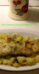 WHB #318 - Monkfish baked with potatoes and leeks