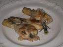 Pollo lardellato