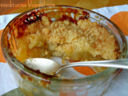 Crumble di rabarbaro e mele