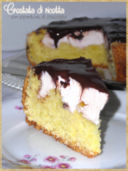 Crostata di ricotta con copertura di cioccolato