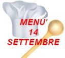 Menù per il 14 settembre