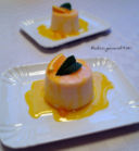 Semifreddo all' Aperol con coulis all' arancia