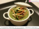 Zuppetta tiepida di zucchine, carote e zenzero