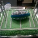 torta RUGBY fatta per il giovane nipote di un grandISSIMO campione nazionale!