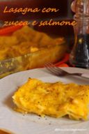 Lasagna leggera con zucca e salmone