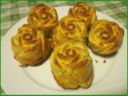 Muffins con prosciutto e zucchine