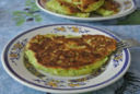 Pancake salati formaggio e zucchine