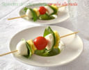 Ricetta spiedini di cappelletti con salsa alla rucola - finger food