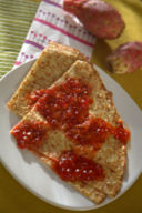 Crèpes bretonnes alla salsa di fichi d'india