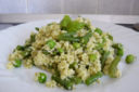 COUS COUS CON PESTO, PISELLI E FAGIOLINI
