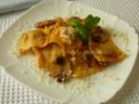 Ravioli ai funghi con sugo ai funghi