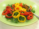 Insalata di rucola e  mini peperoni