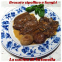 Brasato di manzo con funghi e cipolline