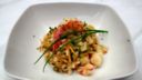 Risotto con verdure e gamberoni