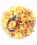 Pasta mista con Ceci, Lenticchie rosse e Cozze