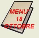 Menù per il 18 ottobre