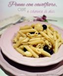 Penne con cavolfiore, olive e colatura di alici