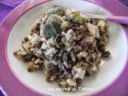 Risotto con patelle e lenticchie