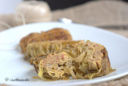 Fagottini di verza con salsiccia