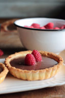 Crostatine cioccolato e lamponi