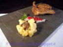 Agnello marinato al tartufo con patate al tartufo