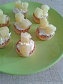 Cestini di frolla con ricotta e ananas / Tartlets with ricotta cheese and pineapple