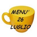 Menù per il 26 luglio