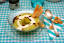 Crema di cavolfiore con fonduta di parmigiano e gelatina di balsamico