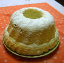 Angel cake al cocco con chibouste al cioccolato e arancia