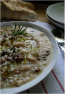 MINESTRA RUSTICA DI RISO CON FAGIOLI E BIETOLE