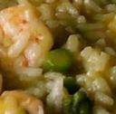 Risotto con gamberetti e punte di asparagi