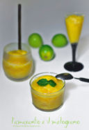 Sorbetto al mango e lime profumato alla menta