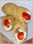 Cannoli di pizza ripieni