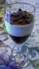 Crema ciocco-caffè con panna al moscato