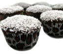 chocolate cupcakes with coconut frosting