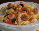 Fusilli con polpettine di carne