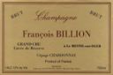 Champagne Grand Cru Brut Millesimè 2002, Francois Billion