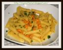 Penne di kamut con gamberetti e zafferano