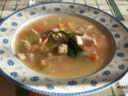 Zuppa di orzo e pollo