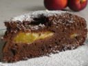 Torta pesche e cioccolato