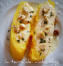 Polenta abbrustolita con  taleggio e nocciole
